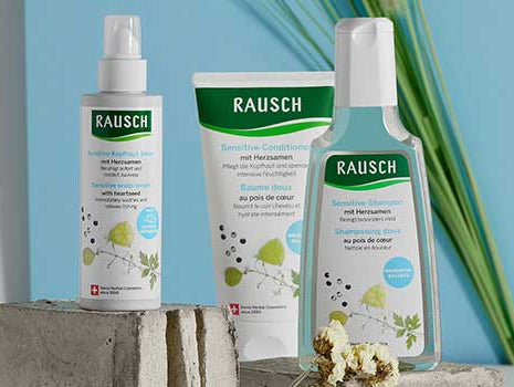 Darstellung der Sensitive Linie mit Serum, Conditioner und Shampii